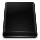 Black Drive Removable Icon